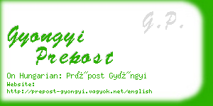 gyongyi prepost business card